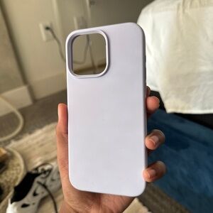 Purple Silicone 15 pro max case